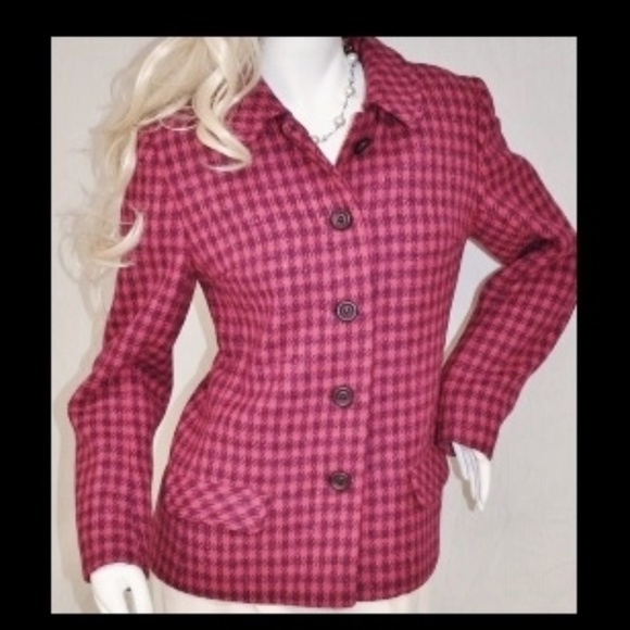 Handwoven Donegal Tweed Dizzy Check Jacket Blazer - Picture 4 of 6